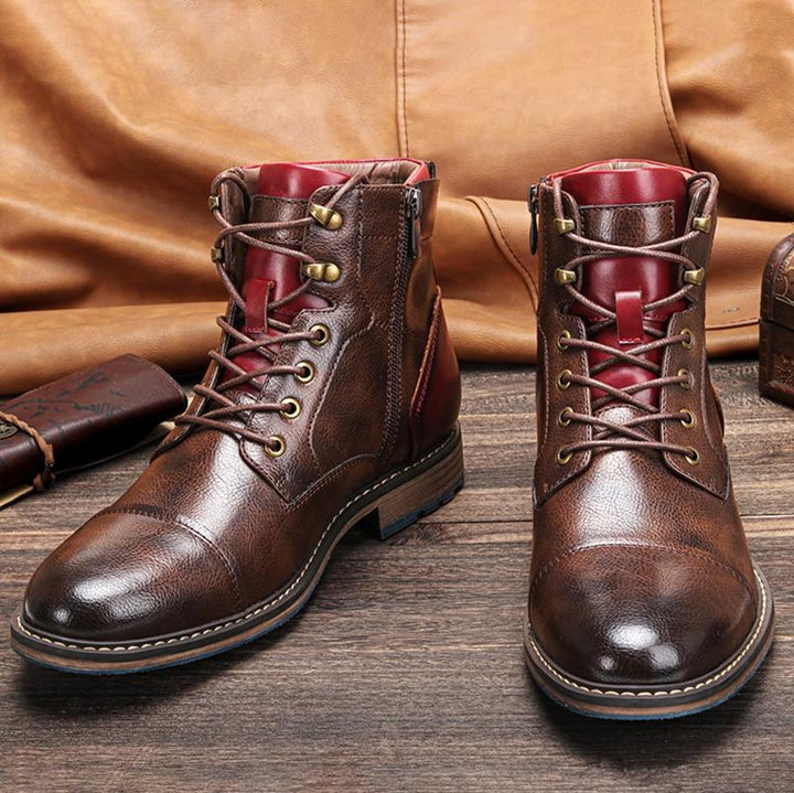 Herr ledig med snörning ankelboots