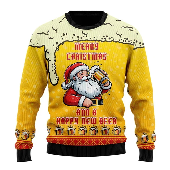 Herr funny öl jul tröja