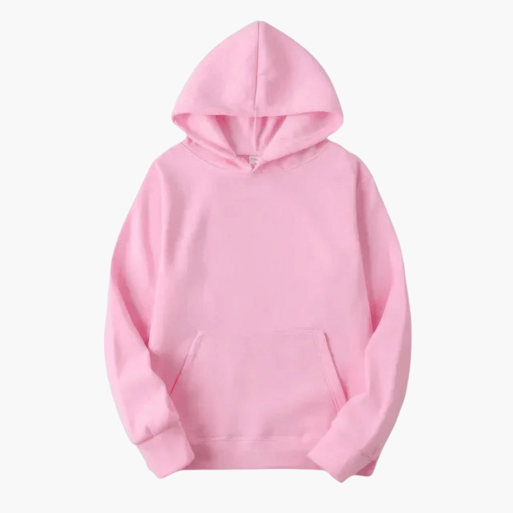 Herr klassisk pullover huvtröja i ledig stil