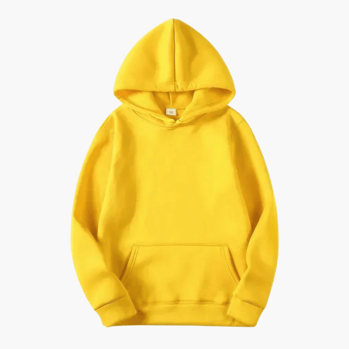 Herr klassisk pullover huvtröja i ledig stil