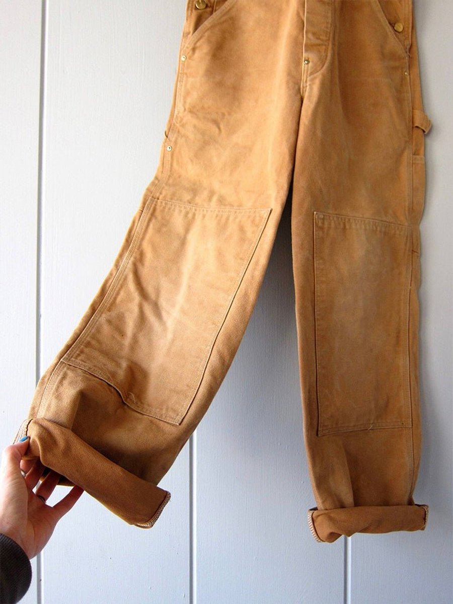 Dam bomull jumpsuit med justerbara axelband, lös passform
