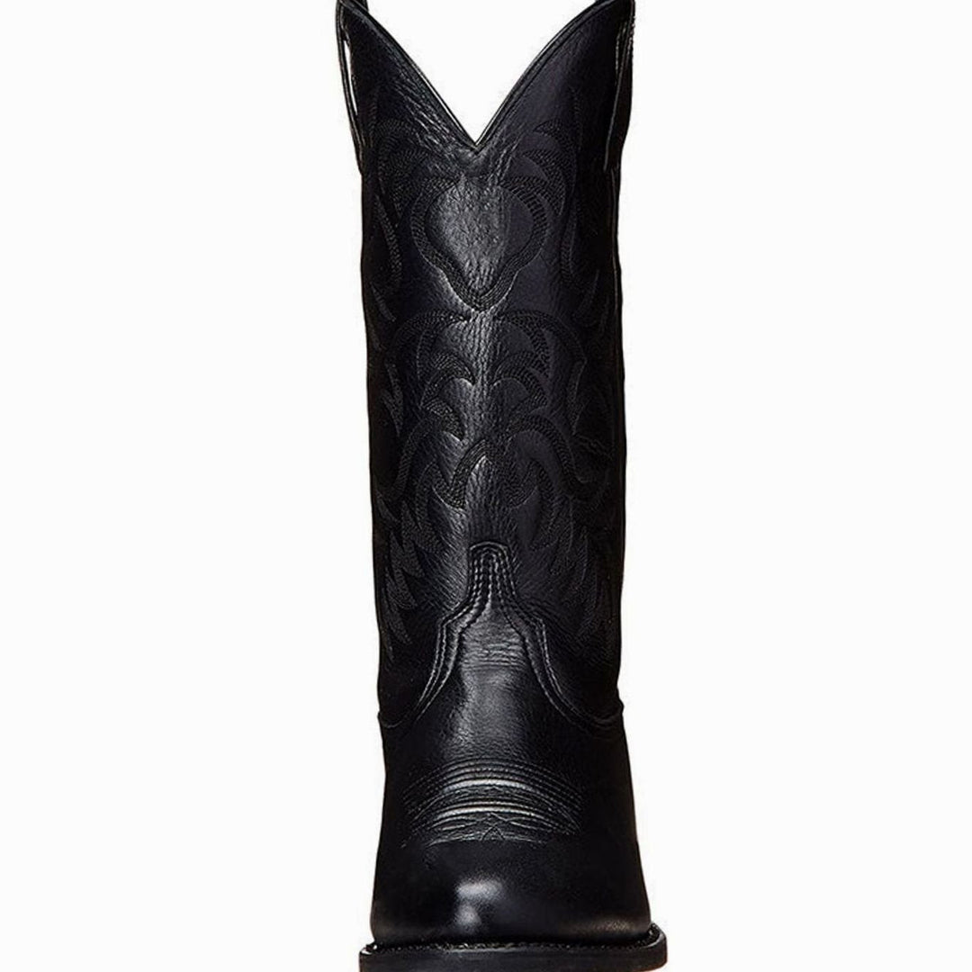 Dam cowboystövlar klassisk stövlar med western broderi