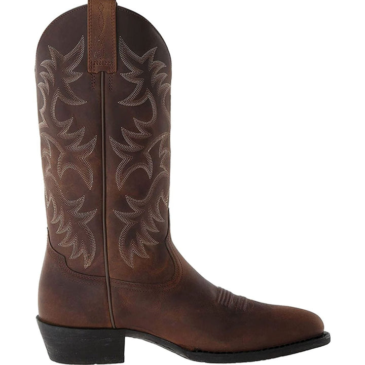 Dam cowboystövlar klassisk stövlar med western broderi