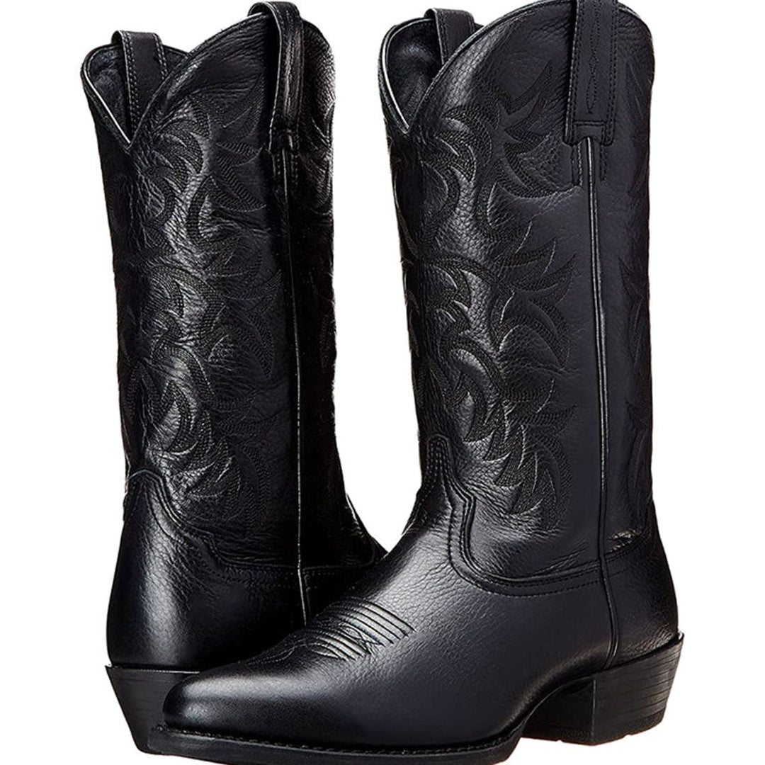 Dam cowboystövlar klassisk stövlar med western broderi