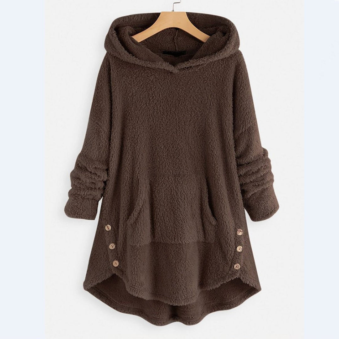 Dam mjuk huvtröja college-tröja dragkedja katt tryck fleece
