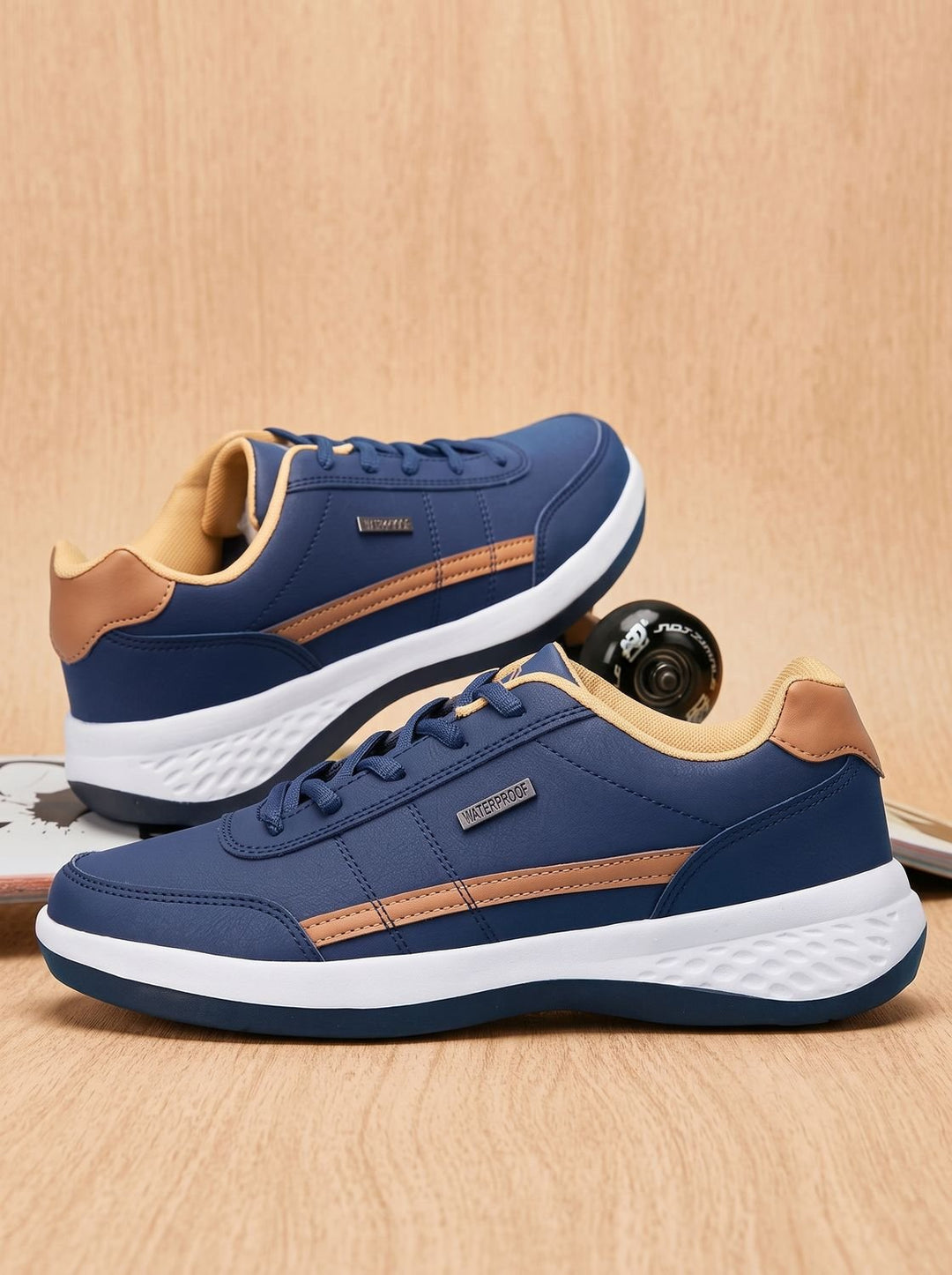 Herr ortopedisk vattentät med snörning skor halksäker sneakers