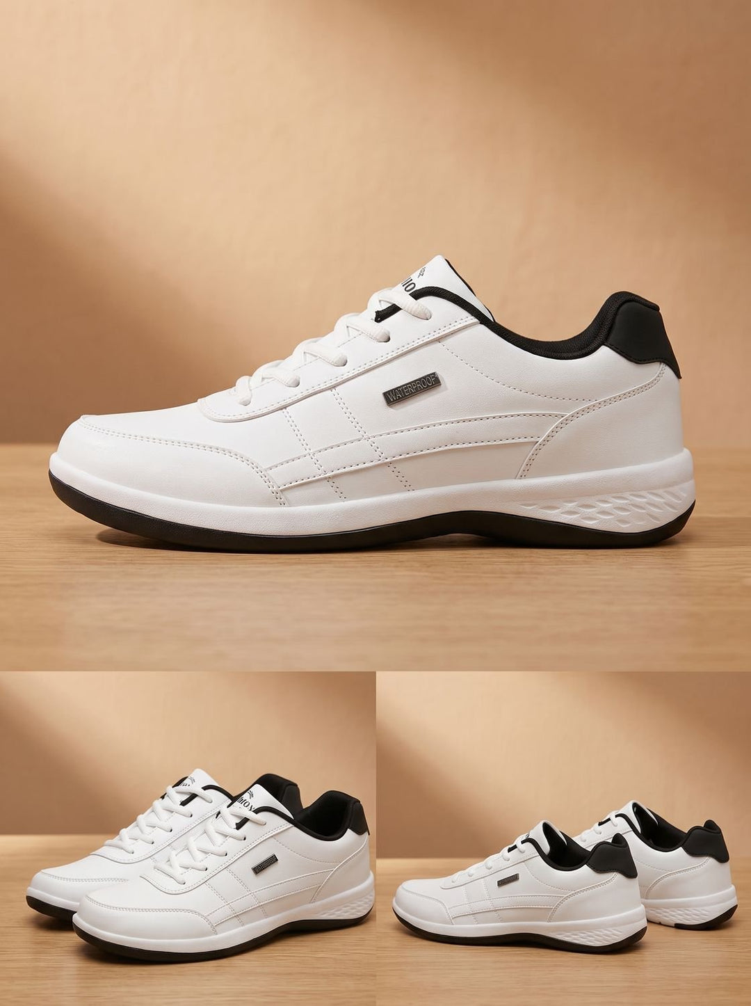 Herr ortopedisk vattentät med snörning skor halksäker sneakers