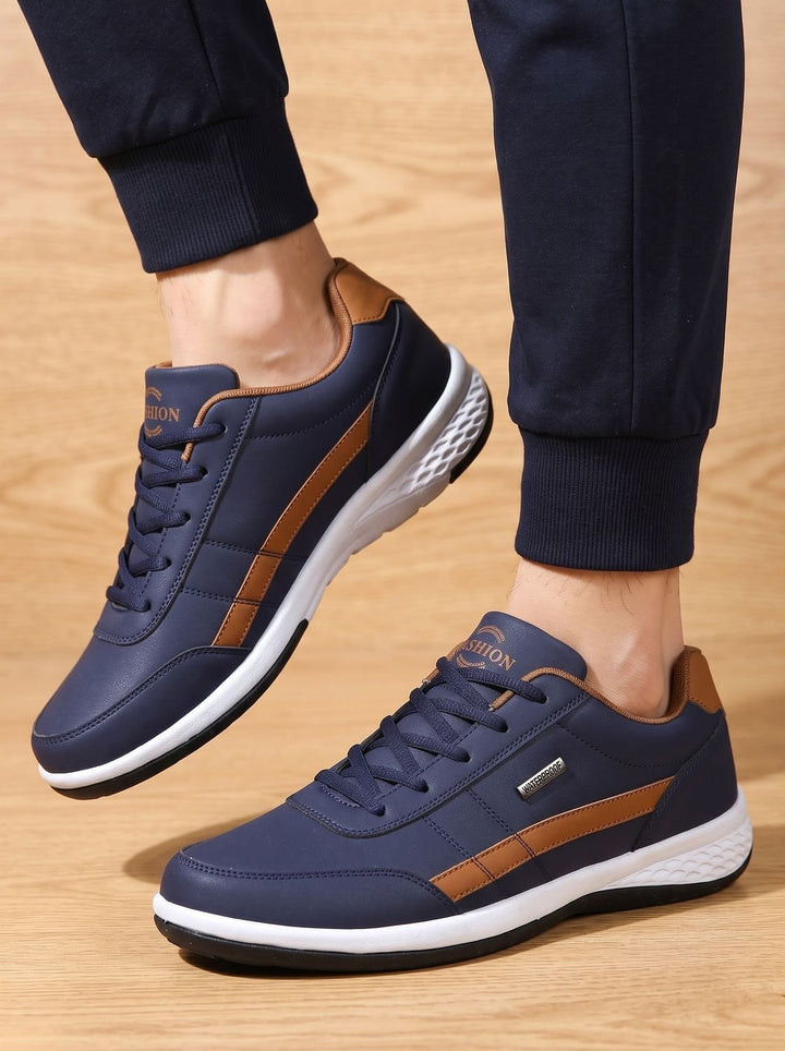 Herr ortopedisk vattentät med snörning skor halksäker sneakers